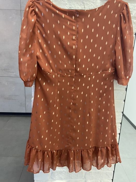 Платье коричневое рыжое Barbara Alvisi Imperial Kontatto Италия