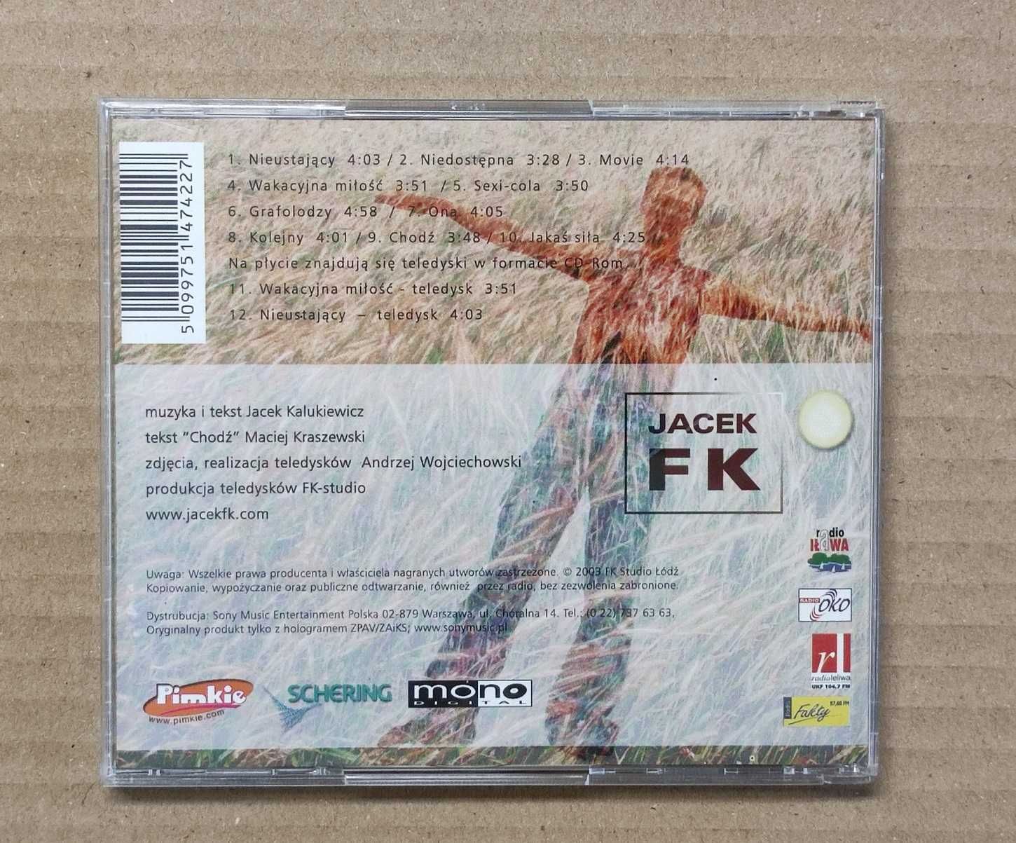 Jacek FK Tsunami płyta CD Nie używana leżak magazynowy