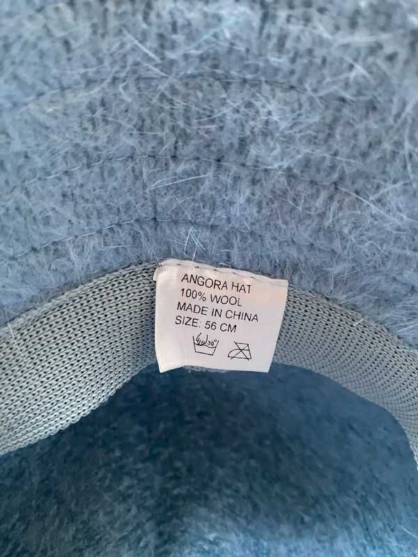 Nowy wełniany błękitny kapelusz