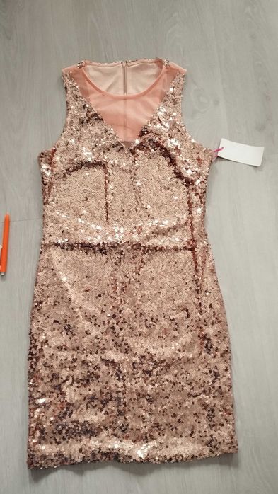 vestido de lantejoulas sem costas novos