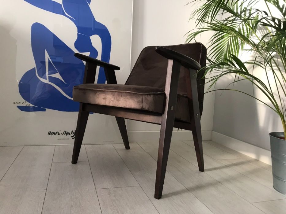 Fotel Chierowski 366 (PRL vintage design modernizm)