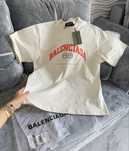 Оверсайз футболка с дырками Balenciaga MAISON FONDEE