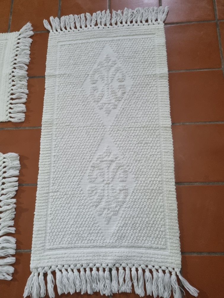 Conjunto de tapetes quarto (branco)