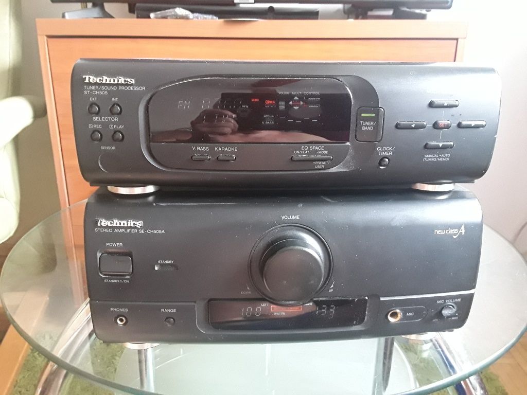 TECHNICS x 2: wzmacniacz SE-CH505A tuner/procesor dźwięku ST-CH505