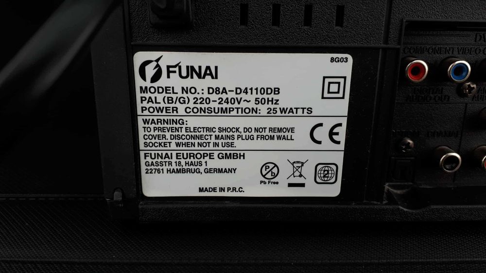 Combo DVD-VHS Magnetowid 6-Głowic + Odtwarzacz DVD Funai