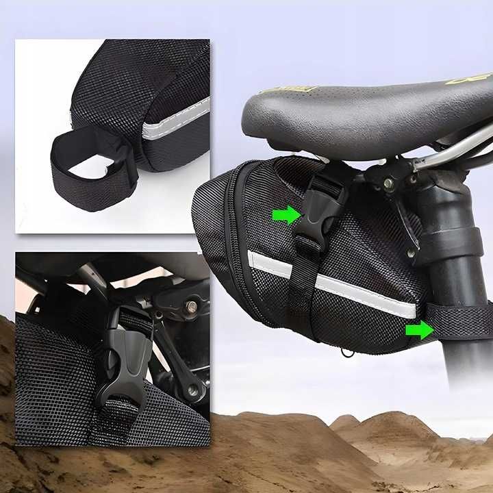 Torba Sakwa Rowerowa pod Siodełko wodoodporna. Schowek podsiodłowy.