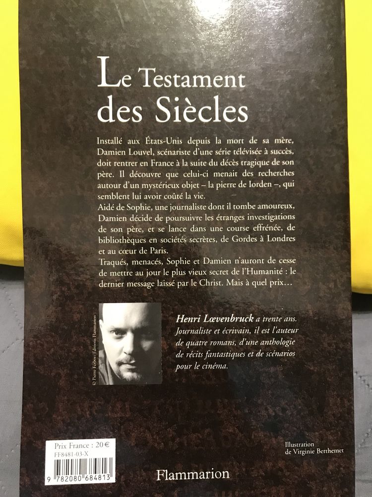 Henri Loevenbruck ,,Le Testament des Siecles”