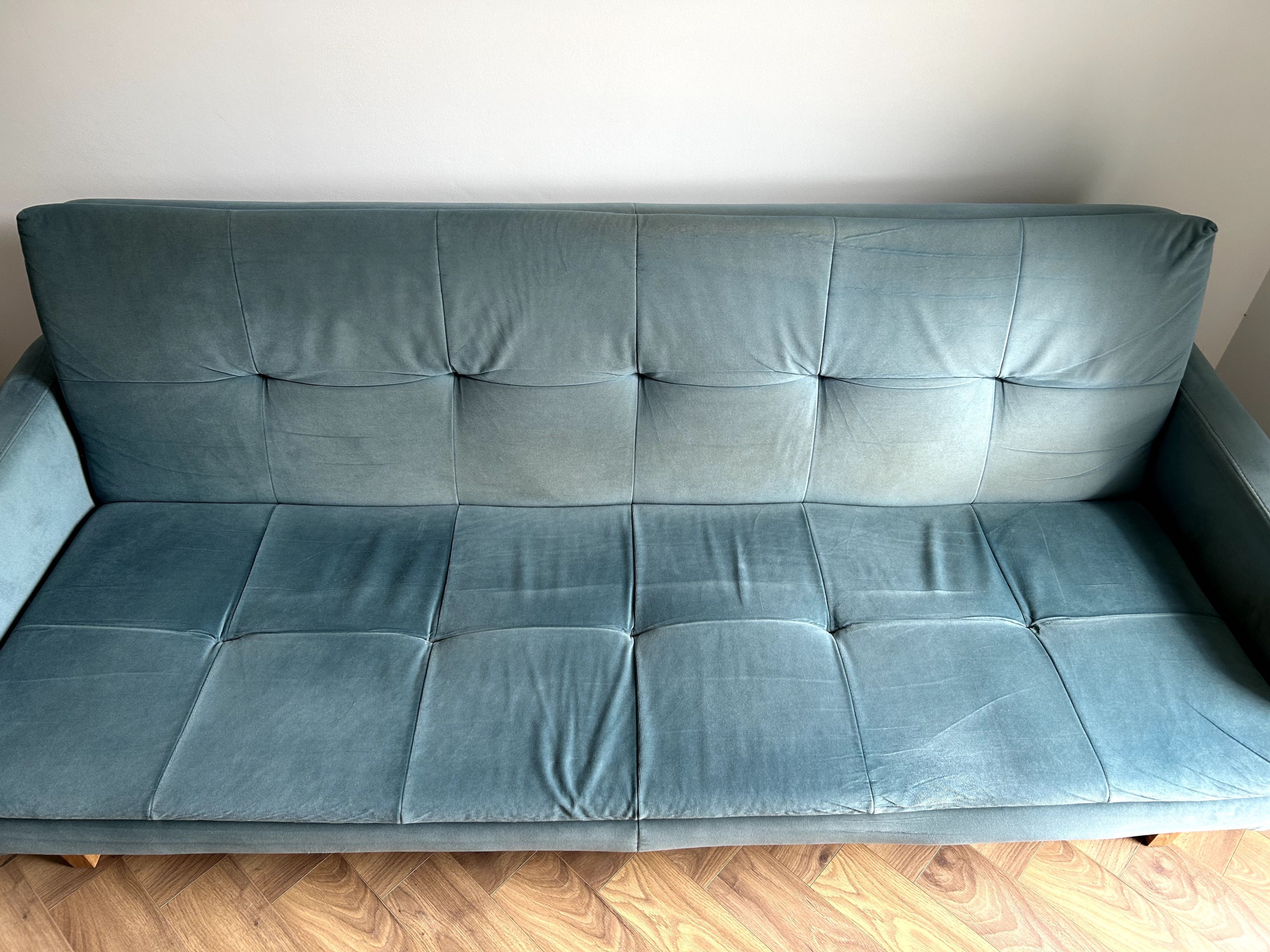 Sofa Kanapa rozkładana z funkcją spania i pojemnikiem na pościel