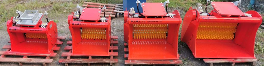 Łyżka przesiewająca PRZESIEWAMY.PL Model 4x85 dla maszyn 4t - 6t