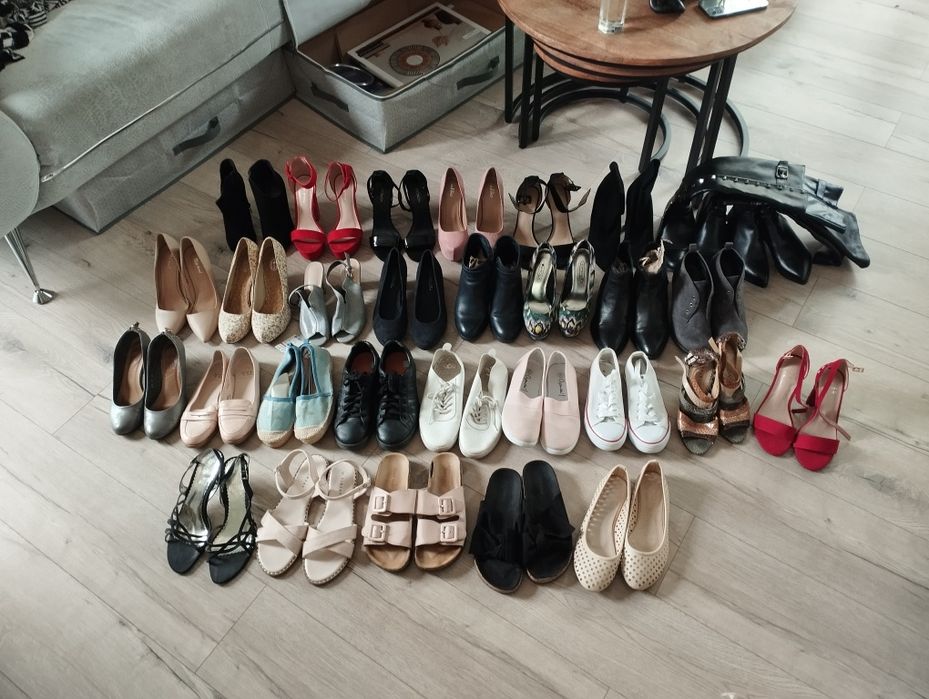 Różowe baleriny półbuty trampki espadryle 38