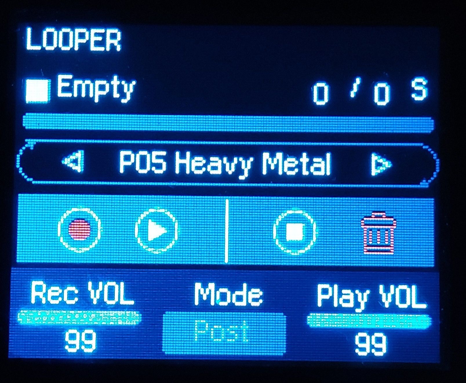 Multi efekt gitarowy Valeton GP-100 (looper, automat perkusyjny))