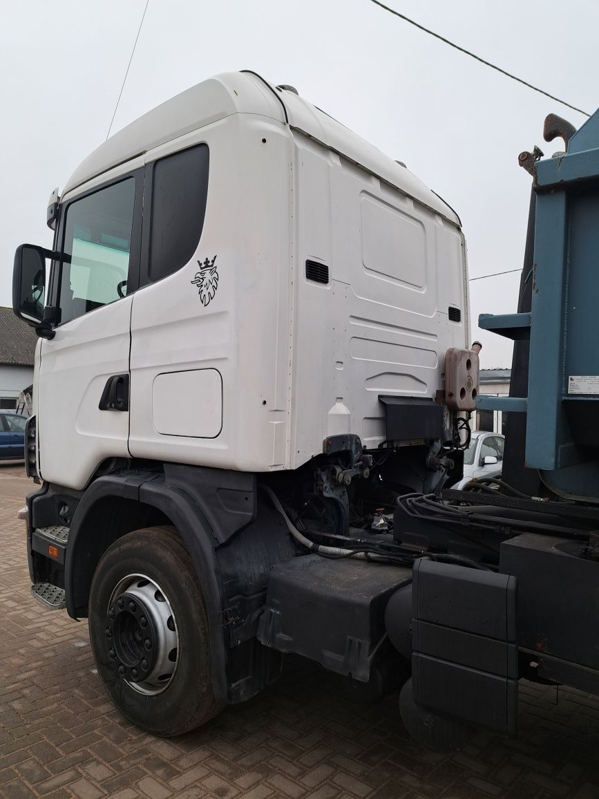 Scania 124 L 400 hakowiec # przewóz kontenerów # ładowność 18 200kg #