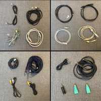 Різні кабелі, шнури, зарядки: USB, SATA, UTP, Jack, CAT та ін.