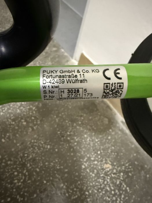 Jeździk / rower biegowy 4-kołowy PUKY Wutsch zielony