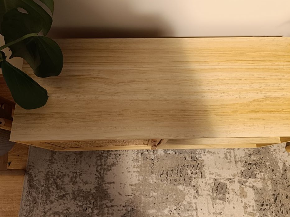 Szafka RTV stolik Boho rattan