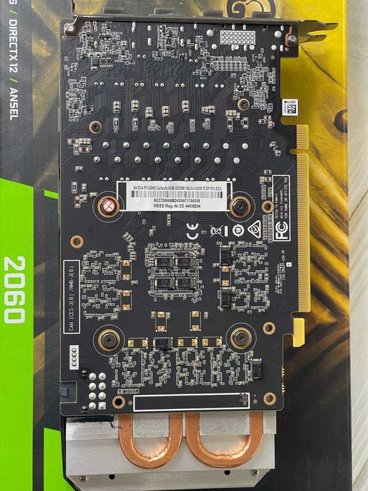 Відеокарта Manli GeForce® RTX 2060 Gallardo 6Gb GDDR6