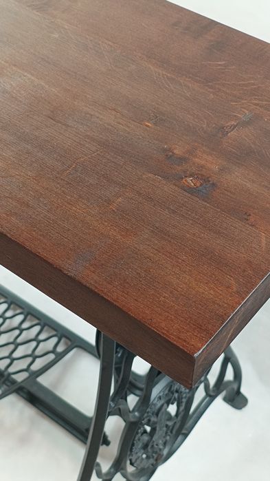 Blat do stolika z maszyny singer maszyna na stolik drewniany lakier