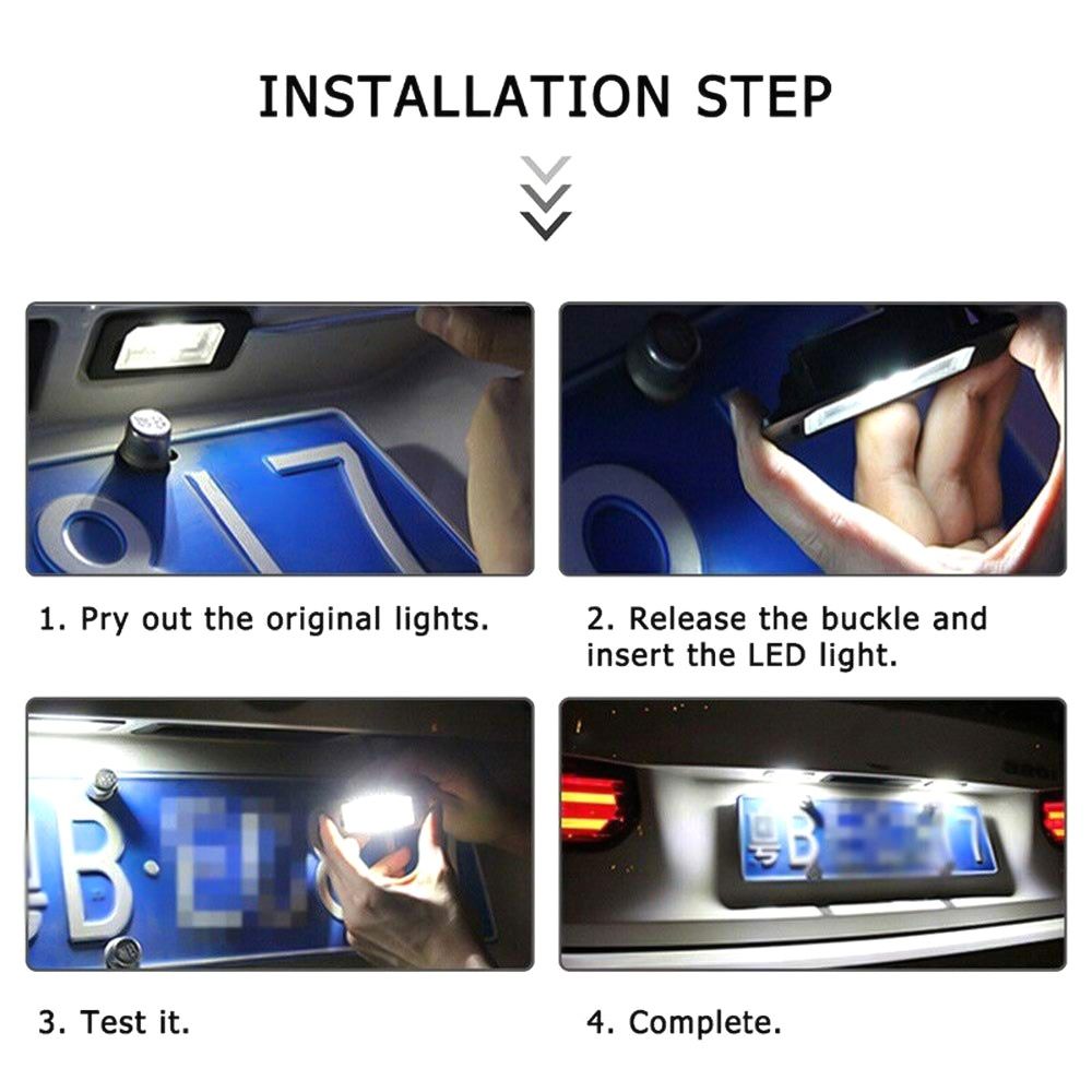 Kit de 2 Luzes led matrícula Volkswagen NOVO