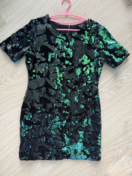 Новорічна святкова сукня в паєтки, хамелеон