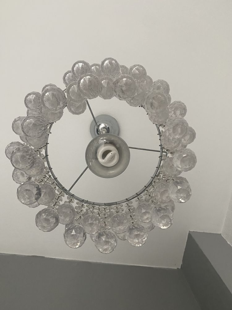 Kryształowy żyrandol lampa wisząca London Crystal Chrom
