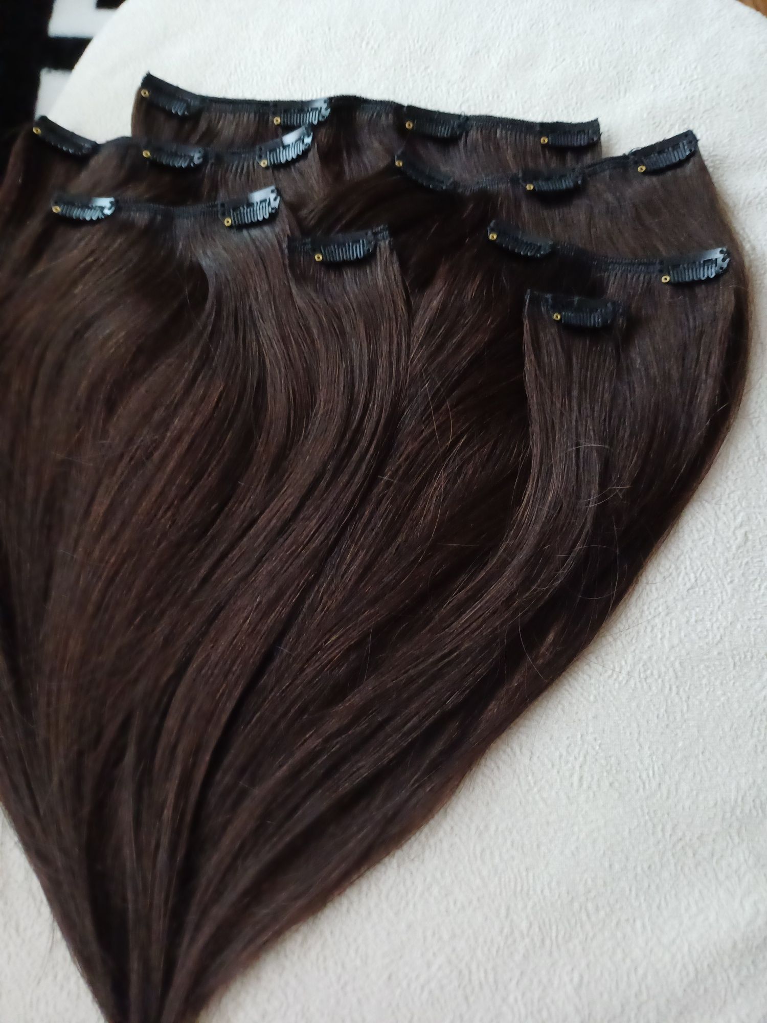Włosy naturalne Clip in 38cm