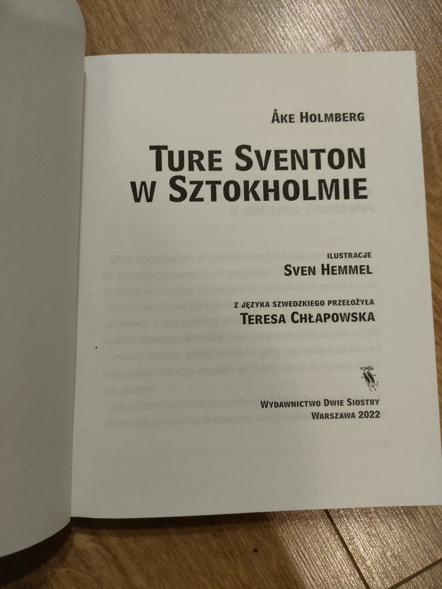 Ture Sventon w Sztokholmie Ake Holmberg książka