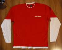Koszulka z długim rękawem r. M ok. 170 - czerwona