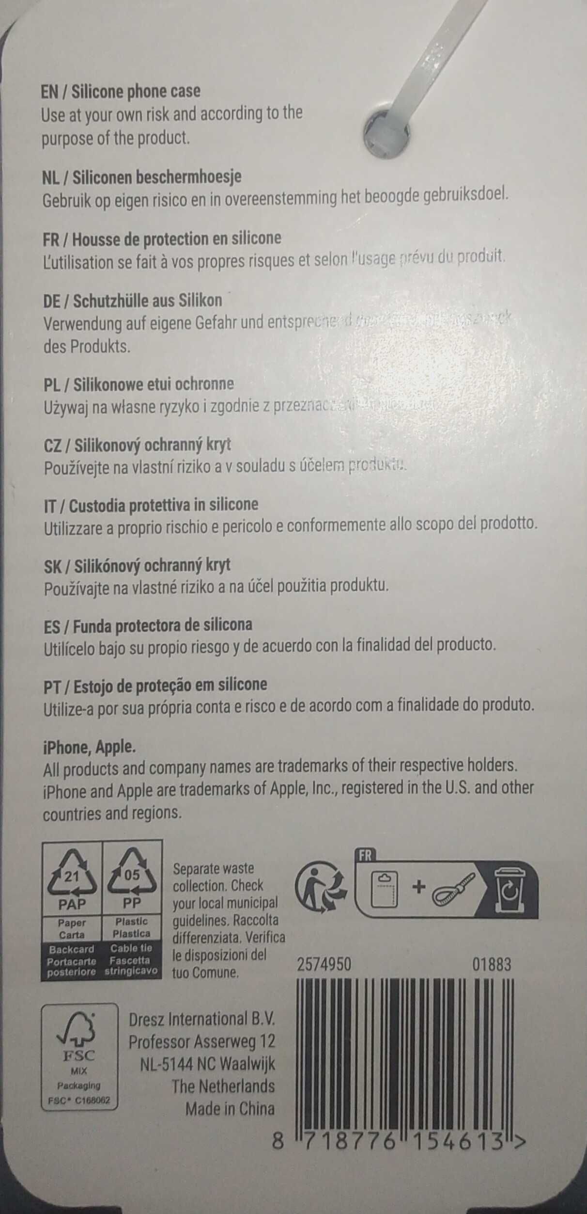 Etui silikonowe iPhone X/XS/11 Pro