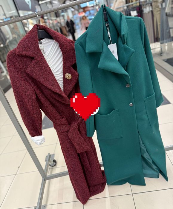 Nowy płaszcz Minouu zielony lub bordo