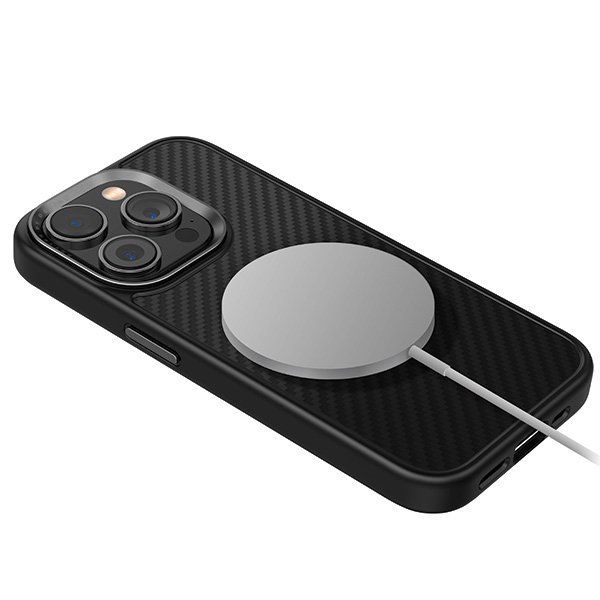 Uniq Etui Keva Iphone 15 Pro 6.1 Magclick Charging Czarny/Carbon Black