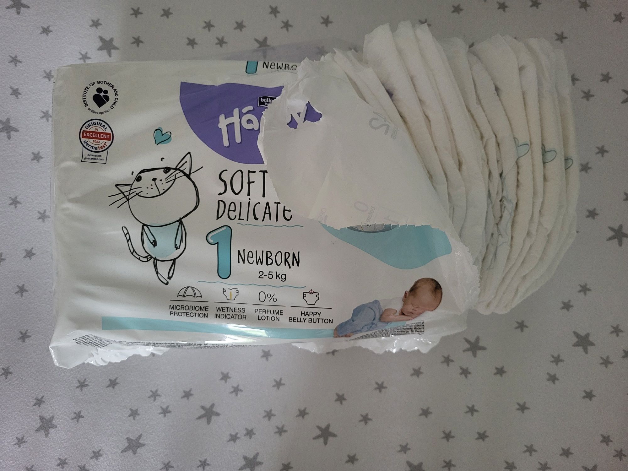 Pieluszki Bella Happy 1 Newborn 2-5kg 42szt