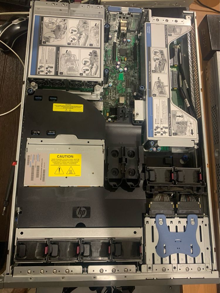 Серверна: HP DL380/64Gb/545Gb/1.7Tb/x2 /APC UPS 1500/комутатор/монитор