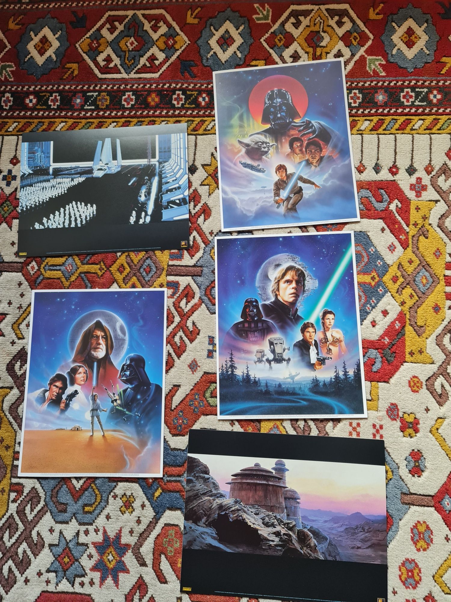 Triologia STAR WARS em Laser Discs - 6 discos, 3 filmes e posters