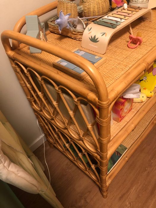 Muda fraldas/movel rattan zara home