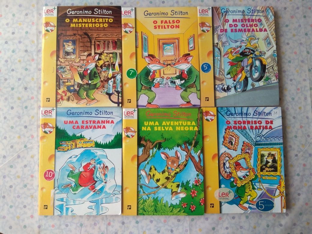 Vários livros da coleção Gerônimo Stilton