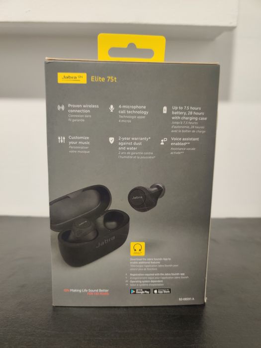 Auscultadores Jabra Elite 75t