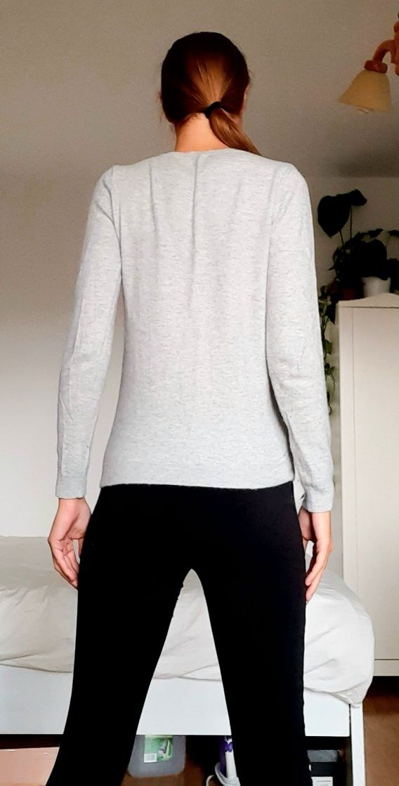 100% kaszmir sweter szary kaszmirowy cashmere S Concept