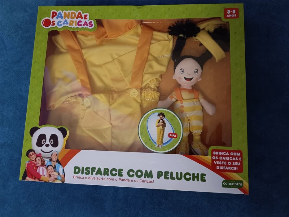 Disfarce ideal para Carnaval com Peluche Panda e os Caricas