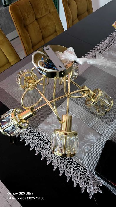 Kryształowy żyrandol 5-cio punktowy