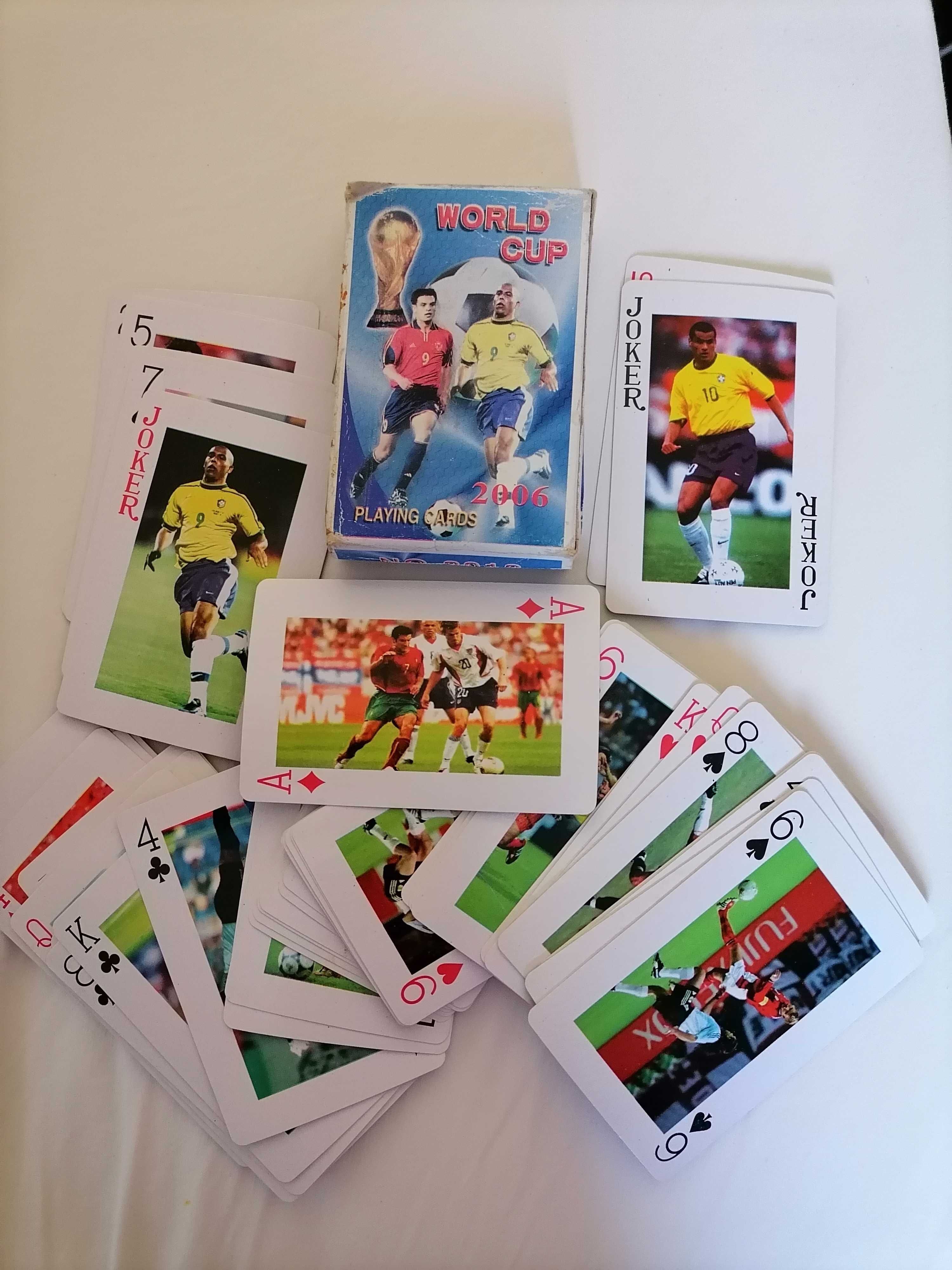 Playing Cards WORLD CUP Completa c/JOCKER Ronaldo "O Fenómeno" Rivaldo