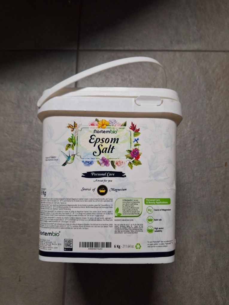 Sól do kąpieli Nortembio Epsom Salt 6kg