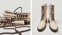 Botas Massimo Dutti creme