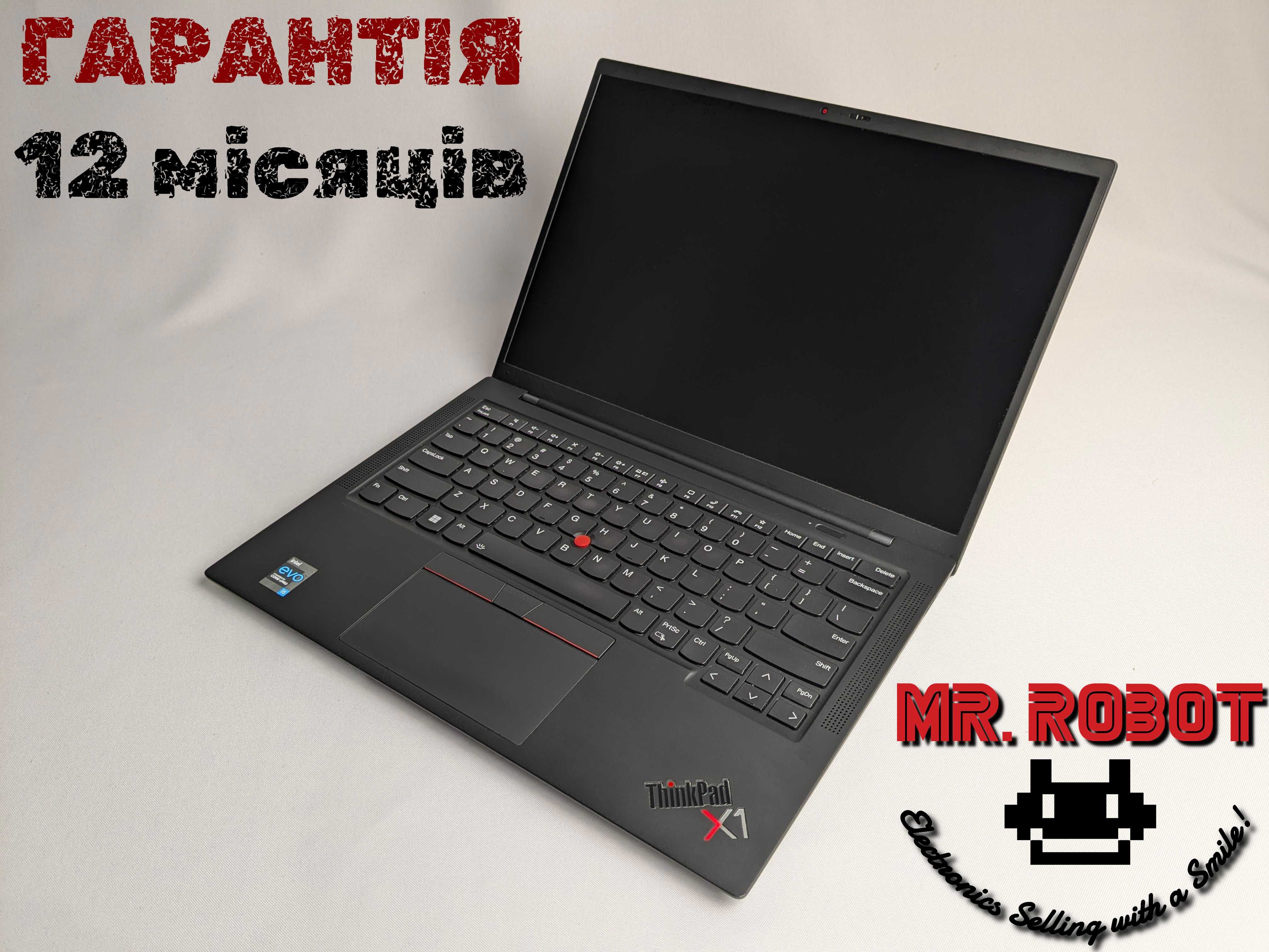 СЕНСОРНИЙ ThinkPad X1 Carbon Gen 9 i7-1185G7 16/512gb IrisXe АКБ=100%