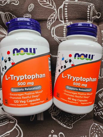 Now Foods, L-Tryptophan 500 мг L-триптофан, триптофан 500 мг 60 120