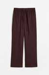 Spodnie lniane szerokie h&m luźne M