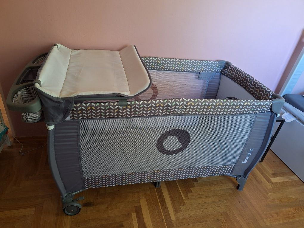 Łóżeczko turystyczne Lionelo Sven Plus Grey Scandi