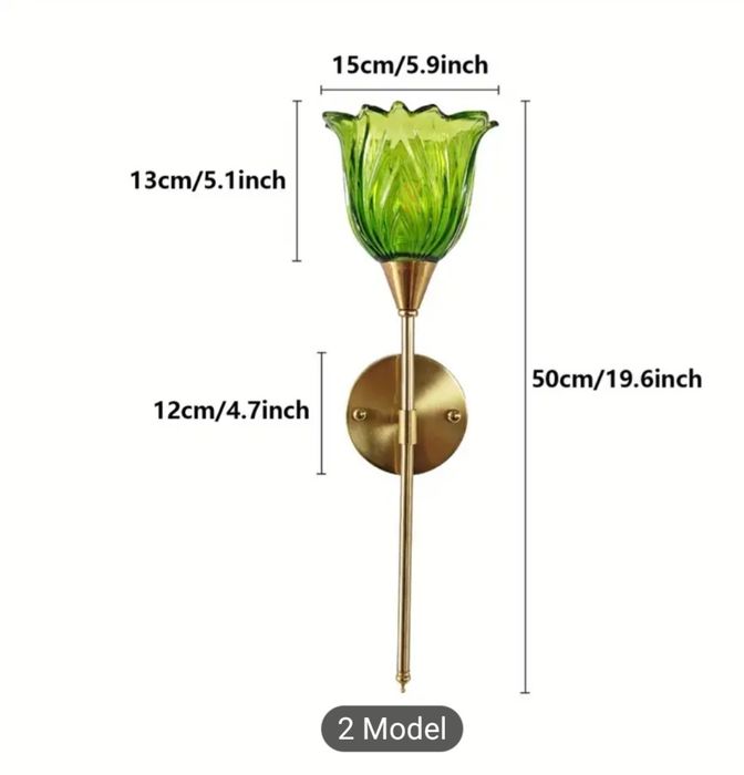 2 kinkiety złoto bursztynowe retro Nowe
