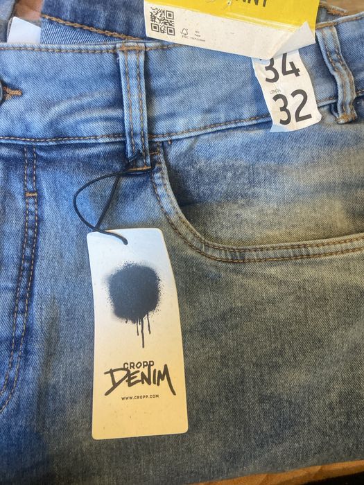 Jeansy skinny cropp 34/32