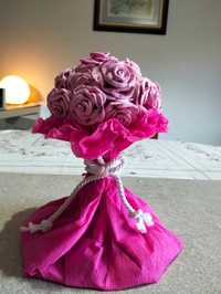 Lindo bouquet de rosas que nunca mais murcham