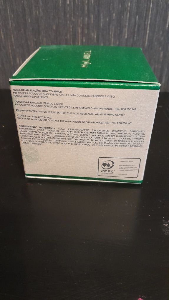 Creme rosto dia Mylabel  Superbotanics